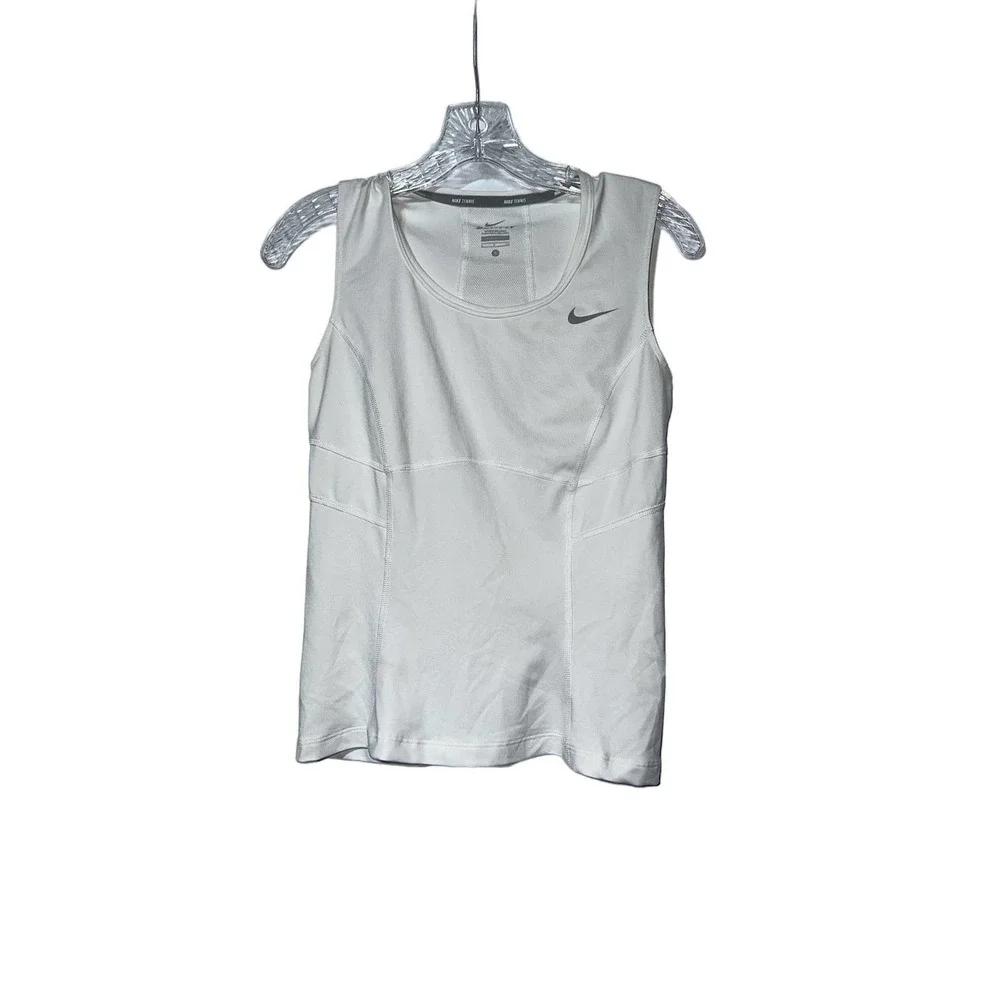 Nike Dri-Fit White Sport‎ Top Size S